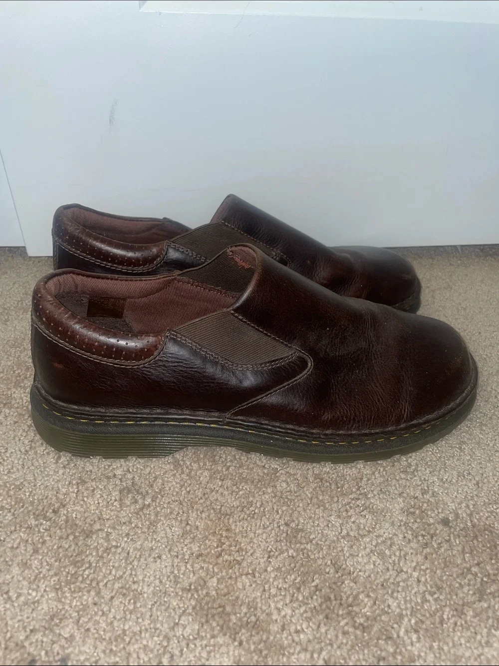 Dr. Martens Orson Slip-On Men's Casual Leather Shoes - Brown leather